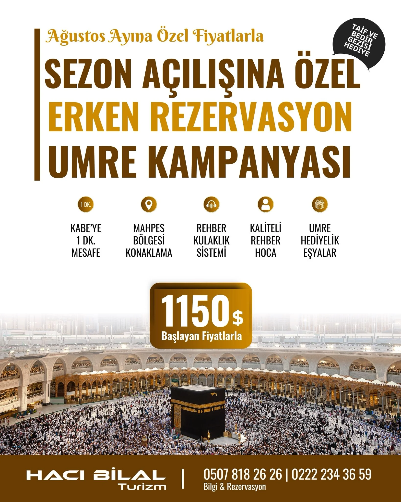 ERKEN REZERVASYON UMRE KAMPANYASI