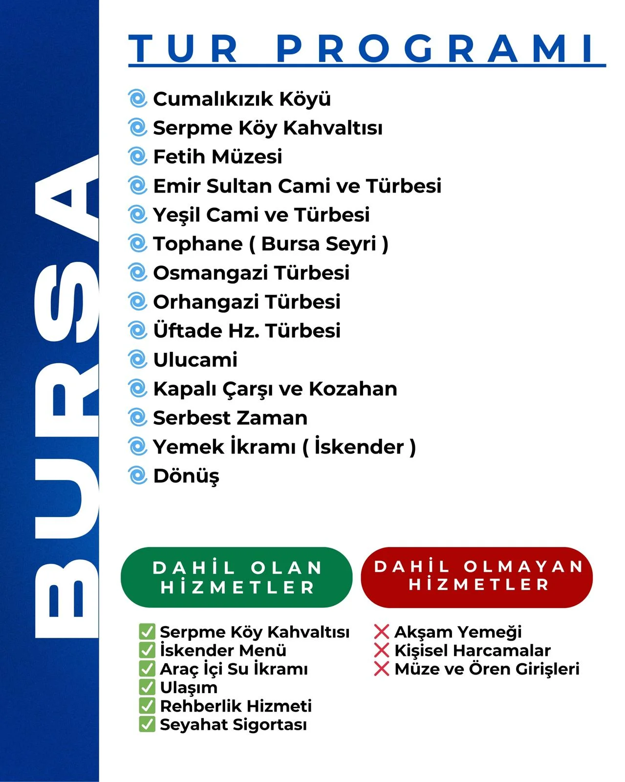 BURSA TUR PROGRAMI