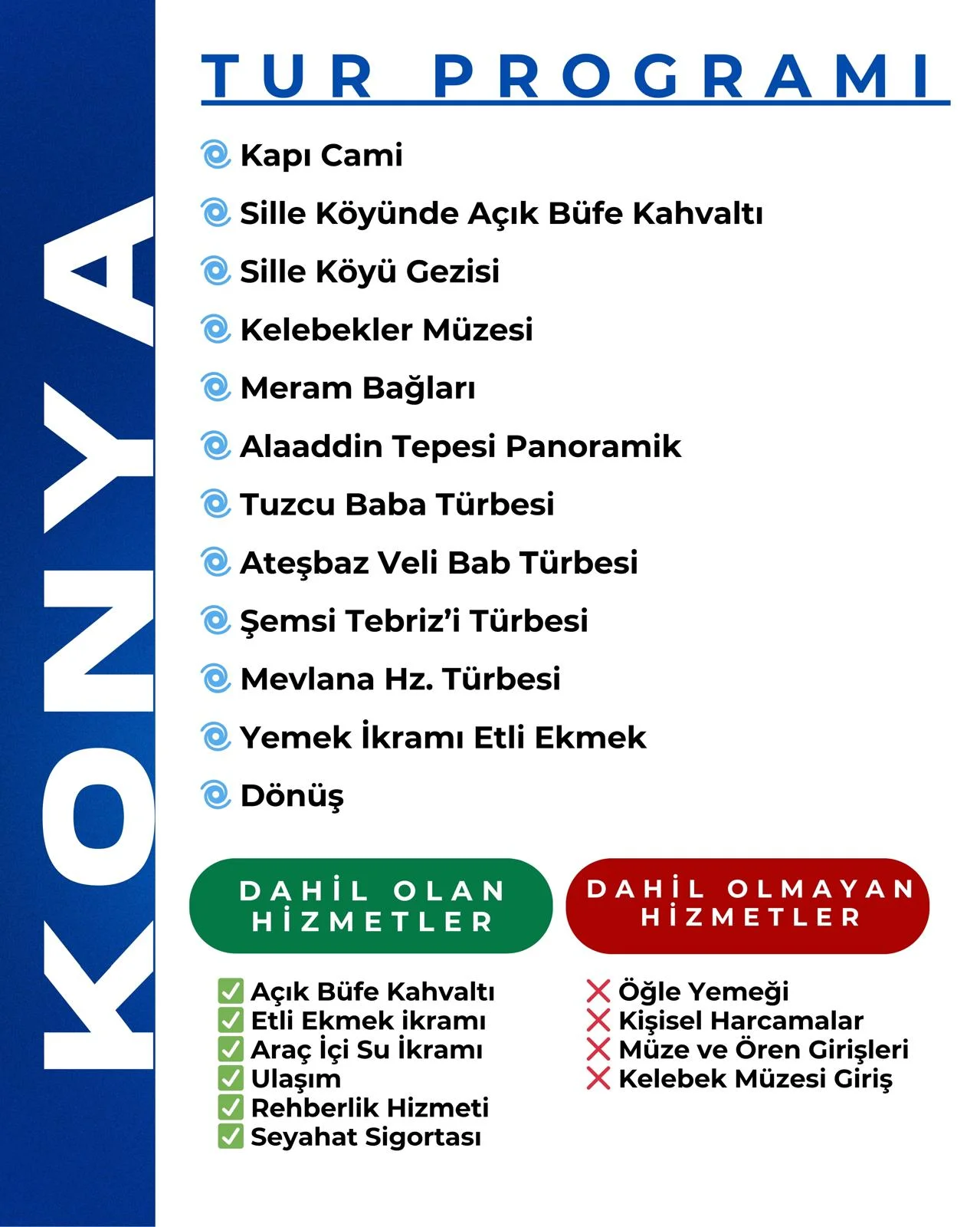 KONYA TUR PROGRAMI