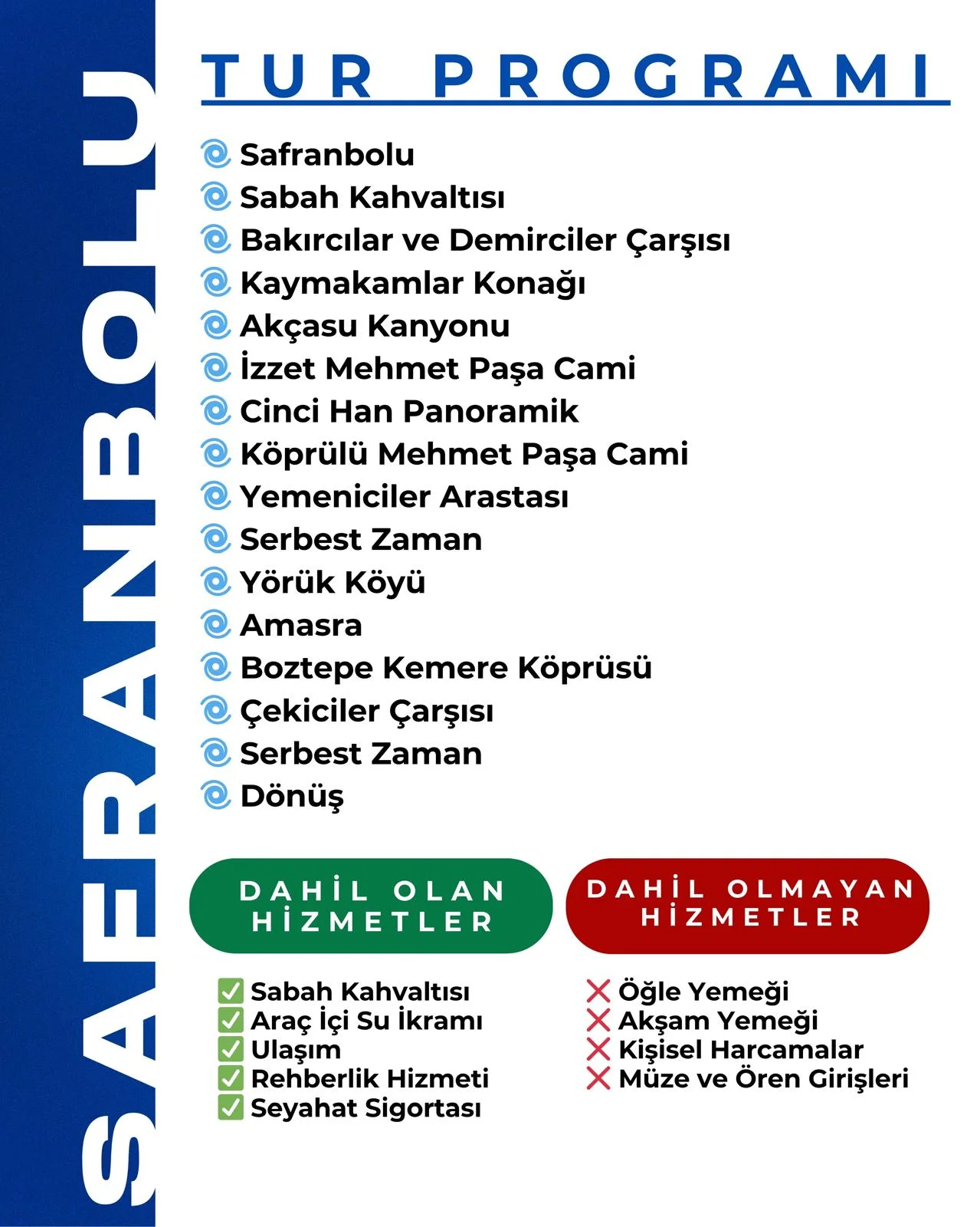 AMASRA & SAFRANBOLU TUR PROGRAMI